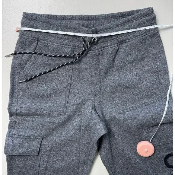 Calvin Klein Women's Active Embroidered-Logo Cargo Pants BLK HEATHER NWT SIZE S - Picture 9 of 10